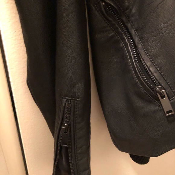 CI SONO black vegan leather jacket, Size L - Picture 5 of 6